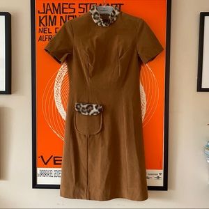 VTG 1960s Faux Fur Leopard Dress 🐆